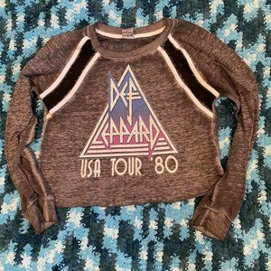 Def Leppard Womens Long sleeve T-shirt.